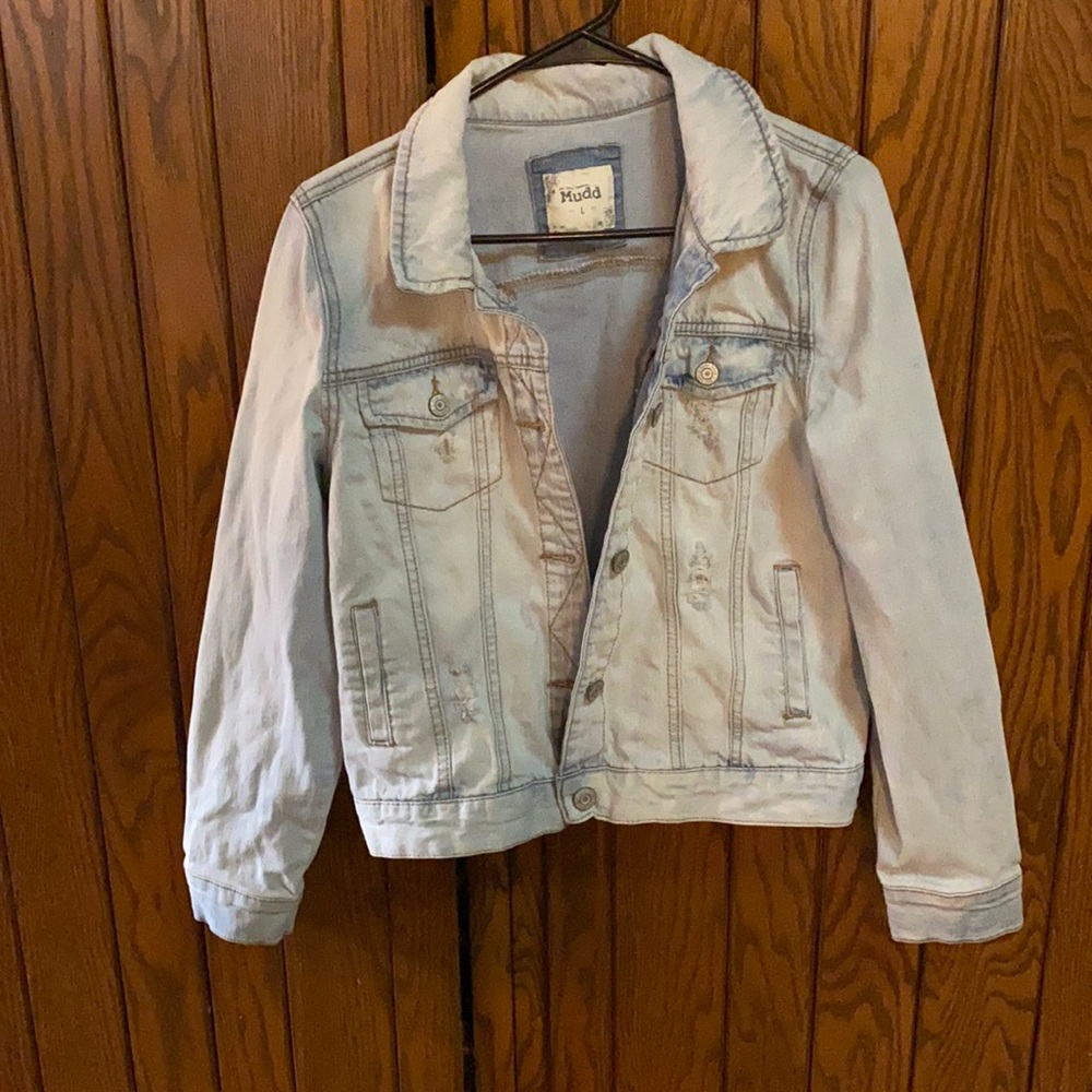Ripped jean jacket